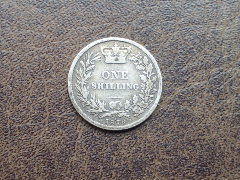  Срібло шилінг 1878-го року королівство Великобританія 