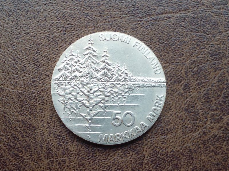 Срібло 50 марок (150 років епосу Калевала) 1985-го року Фінляндія