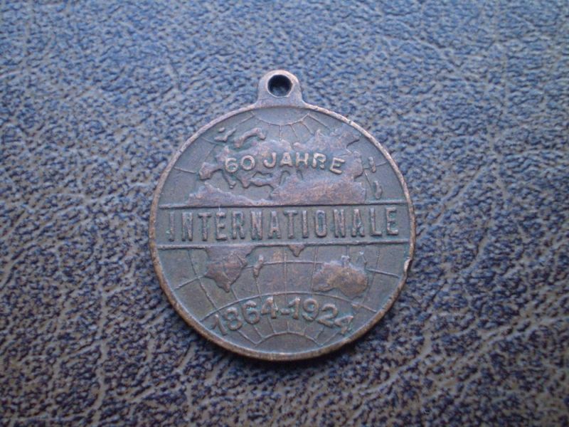 Медаль Австрия 1924-го года "60 лет Интернационалу"