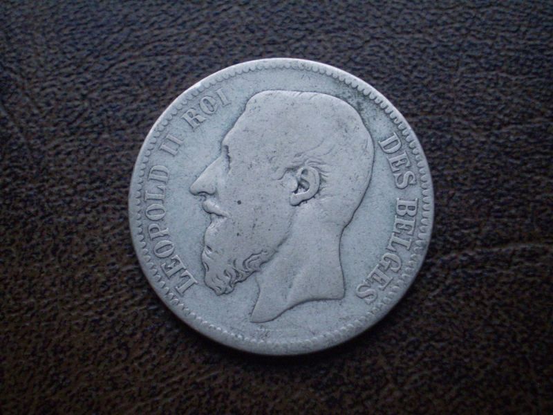 Срібло 2 франки 1866-го року королівство Бельгія