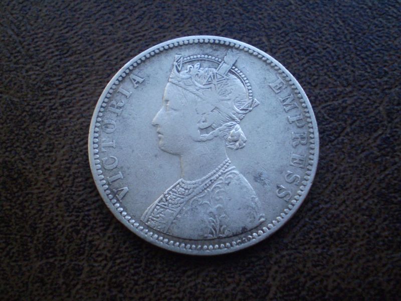 Срібло рупія 1890-го року Британська Індія
