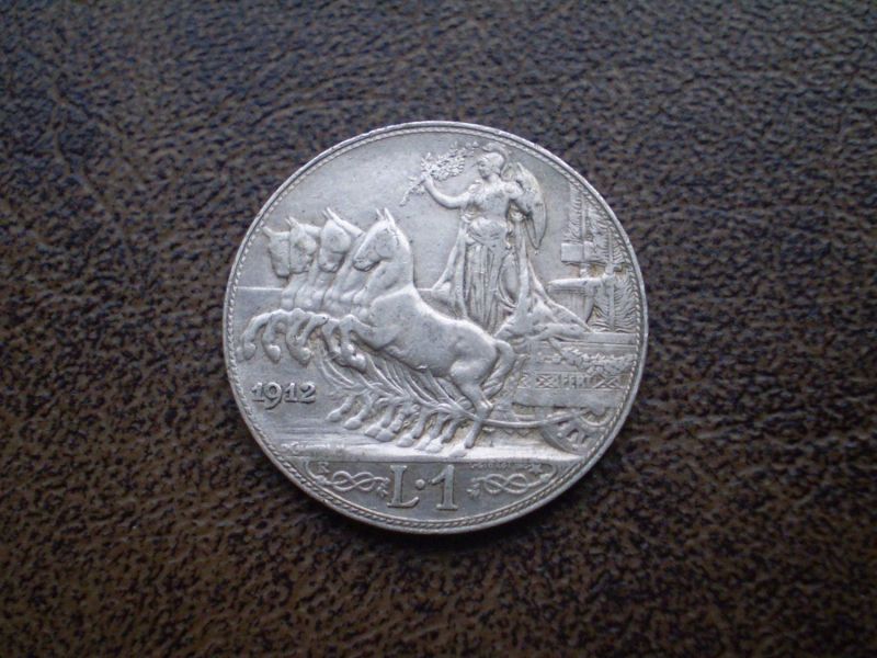 Срібло 1 ліра 1912-го року королівство Італія