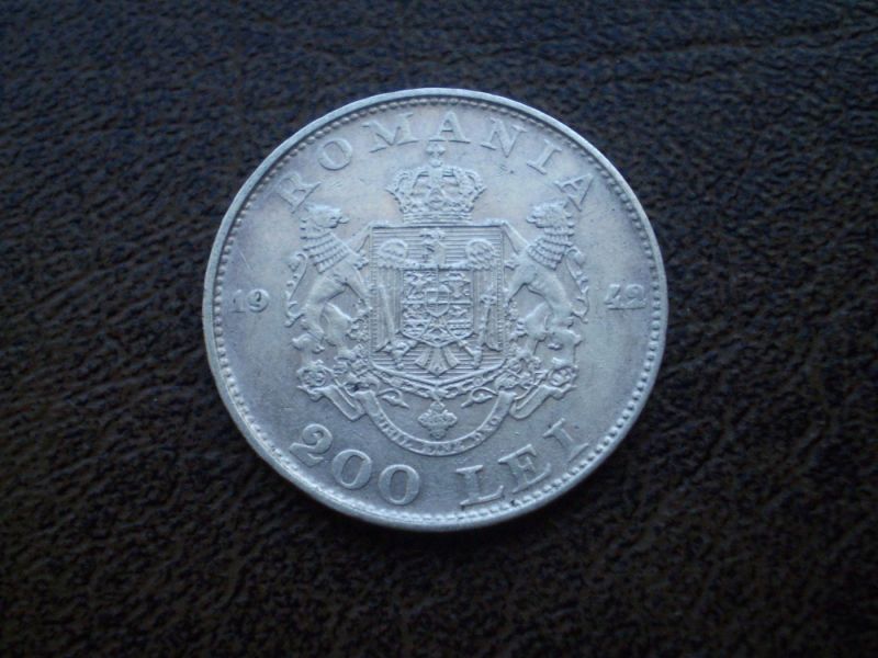 Срібло 200 лей 1942-го року королівство Румунія