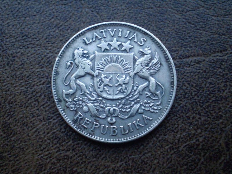 Срібло 2 лати 1926-го року республіка Латвія