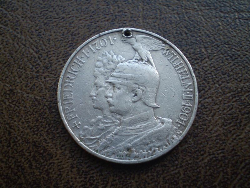 Срібло 2 марки/дукач (200 років королівству Пруссія) 1901-го року 