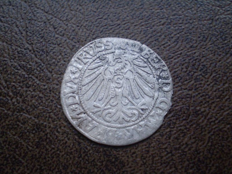  Срібло гріш 1544-го року герцогство Пруссія 