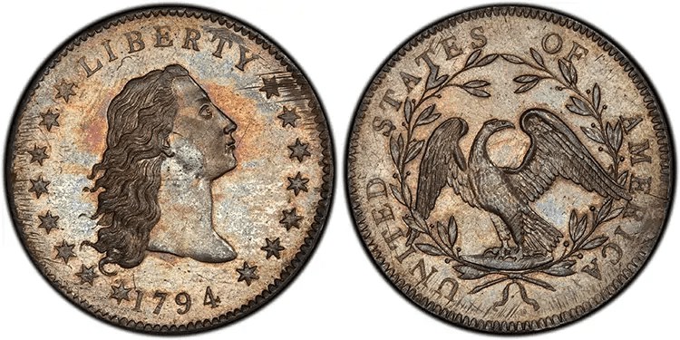 1 долар 1794 р.