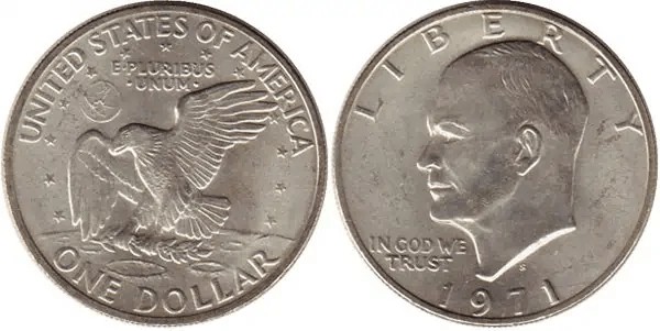 Лунный доллар 1971 г.